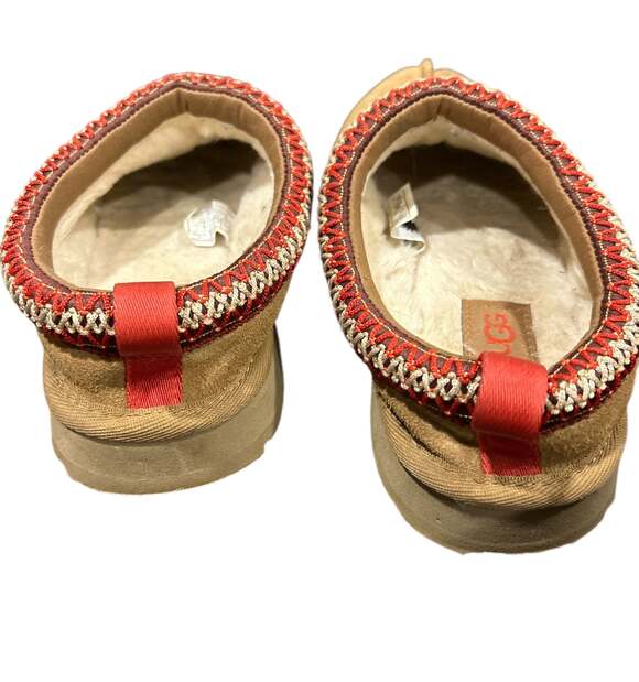 Kids Ugg tazz slippers in chestnut size 1 - Picture 5 of 6